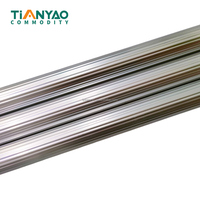 Tianyao TY-PAL02 Manche de balai télescopique en aluminium rayé, léger, durable, style classique, surface sablée, haute qualité, pour la maison