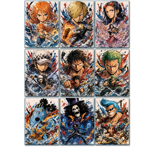 Affiche d'art animé One Piece, Carte à collectionner, Figurine d'action Luffy, Jeu de société, Boîte mystère, Vente en gros, Magasin de jouets <span class=keywords><strong>Otaku</strong></span> - Product Image 6