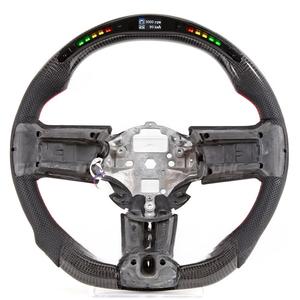 Volante Deportivo de Fibra de Carbono Forjado con LED para <span class=keywords><strong>Ford</strong></span> <span class=keywords><strong>Mustang</strong></span> EcoBoost <span class=keywords><strong>GT</strong></span>, Venta Directa de Fábrica, Descuento, Disponible en Stock - Product Image 1