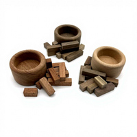 Diffuseur d'huiles essentielles en bois de hêtre en stock Diffuseur en bois naturel sans feu à petite pile pour la maison Hôtel Aromathérapie