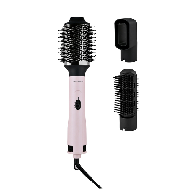 Professional One Step Heat Cold Hot Air Brush Styler Volumizer 3 in 1 Negative Ion Hair Straightener Comb Rotating Wire OEM&ODM