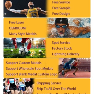Medallas Deportivas Personalizadas de Oro para Correr, Nadar, Fútbol, Baloncesto, con Caja de Cristal, Lazo para Colgar y Soporte Metálico - Product Image 4