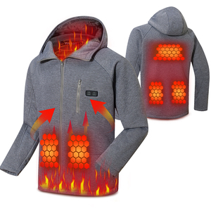 Meilleure veste polaire de sport chauffante de sécurité avec manteau réfléchissant la chaleur avec 5 zones de chauffage - Product Image 6