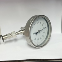Bimetallic Thermometer Liquid-Filled Stainless Steel Adjustable Temperature Gauge Industrial Use Customized ODM