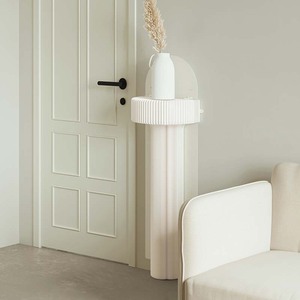 <span class=keywords><strong>Table</strong></span> pliante en papier Kraft en accordéon écologique, meuble de salon, pied Flexible ovale en nid d'abeille - Product Image 4