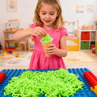 Vente en gros de jouets magiques en forme de ver, jouets anti-stress colorés à presser pour enfants, vente en gros de matériel de bricolage