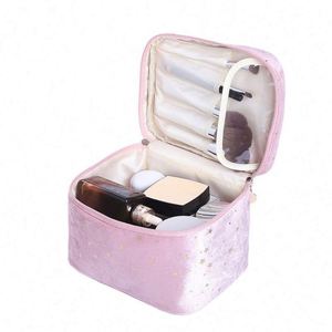 Bolsa de Maquillaje Multifuncional de Lujo, Impermeable, de Terciopelo, para Viaje, Estuche de Cosméticos para Mujer - Product Image 4