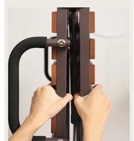 Lit pliant compact portable pour petit espace, avec 8 roulettes, cadre en bois massif de Paulownia, idéal pour la sieste au bureau ou pour les invités
