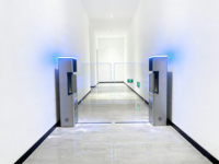 Barrera Abatible Automática de Alta Seguridad de Acero Inoxidable 304 con Reconocimiento Facial, Anti-Embestida de Traseros, Protección IP54 para Peatones