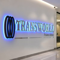 Letrero Comercial Personalizado de Acero Inoxidable con Logotipo de Empresa, Letras de Canal Iluminadas con Halo, Señalización Comercial para Oficina, Recepción, Vestíbulo, Letrero de Pared