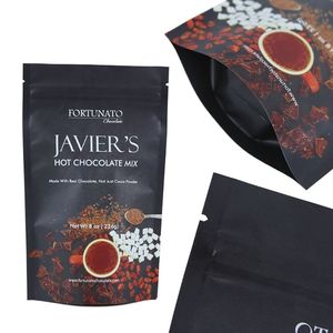 Bolsa de comida con cremallera de pie de fondo plano, bolsa de comida para perros personalizada, bolsa de cosméticos con cierre de cremallera - Product Image 1