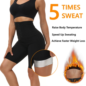 En gros, Leggings et Shorts de sudation amincissants pour femme, effet ventre plat, gaine amincissante, entraîneur de taille, thermiques à effet rapide - Product Image 6
