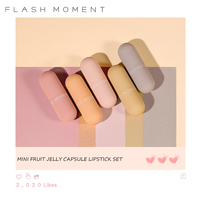 Logo personnalisé Mini Capsule Velours Mat Bâtons à Lèvres Maquillage Étanche Longue Durée Hydratant Rouge à Lèvres Set Cosmétique Marque Privée
