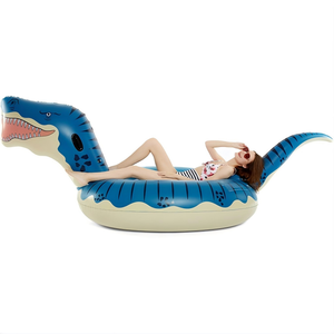 Flotador Inflable Gigante de Dinosaurio Azul de PVC, Juguete Acuático para Adultos - Product Image 3