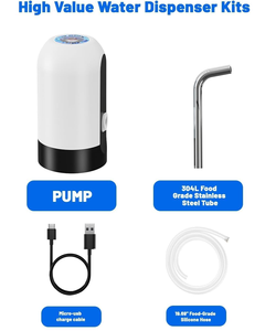Electrodomésticos para el Hogar, Mini Bomba de Agua Eléctrica Automática de 5 Galones, Bomba de Agua Recargable por USB, Dispensador de Agua Portátil - Product Image 2