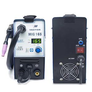 VECTOR EU STOCK Saldatrice Portatile MIG <span class=keywords><strong>MAG</strong></span> con e Senza Gas, Schermo Digitale, Inverter AC 230V, Saldatrici MIG165A - Product Image 5