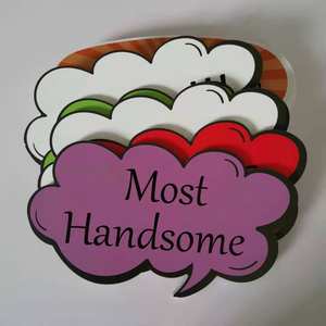 Letrero de accesorios de fotos personalizado de doble cara Premium <span class=keywords><strong>para</strong></span> Halloween Navidad 360 graduación boda sesión fotográfica fiestas - Product Image 2