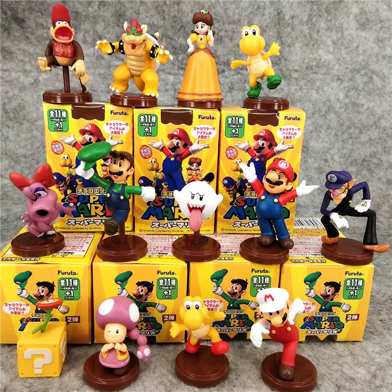 Hot-selling Jogo Personagem Mario Bros Figura Mario Luigi Figura Anime Blind Box Toy Para Crianças