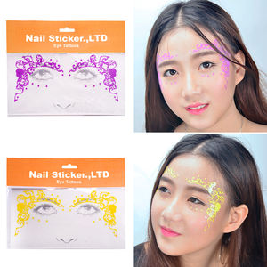 Autocollants de tatouage professionnel et personnalisé, étiquettes parfumées, <span class=keywords><strong>Flash</strong></span> néon imperméable, temporaire sur visage, à faible <span class=keywords><strong>prix</strong></span>, vente en gros d'usine, pièces - Product Image 5