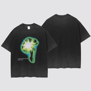 Streetwear Clothing Manufacturers T <b>Shirt</b> Custom <b>Y2k</b> Cotton Acid Washed Vintage Graphic Dtg Printed Oversized Tee Tshirt for Men - Product Image 1