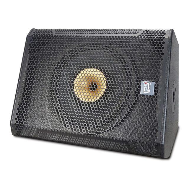 12 Inch Professional Coaxial 1-Way Passive Stage Monitor 450W AES 1800W Peak 30/60 Degree Dual Angle Wedge Speaker Mono Audio