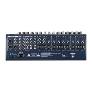 Table de mixage professionnelle à interface numérique 16 canaux Console de mixage Audio Sound Board Effet 99DSP intégré Table de mixage Audio Usb