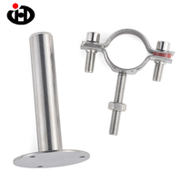 Support de tuyau en acier inoxydable 304, pince de fixation pour tuyau de gaz et d'eau, serre-tuyau réglable