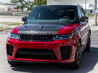 Capot de haute qualité en aluminium / fibre de carbone adapté à Land Rover Range Rover Sport 2014-2022 L494 style SVR
