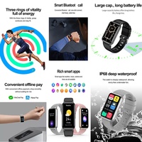 Bracelet de montre intelligent HK72 Amoled 1.47 "prise en charge NFC BT appel contrôle vocal Alipay Reloj Inteligente Para Mujer