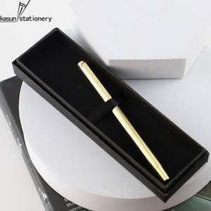 Bolígrafos Escolares Elegantes y Delgados en Color Dorado Caramelo, Bolígrafos Metálicos con Logotipo Personalizado para Niñas, Ideales para Agendas - Product Image 5