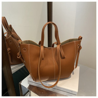Sac fourre-tout tendance en PU texture litchi style coréen pour femme 2025 – Grande capacité, fermoir magnétique, porté épaule ou croisé, idéal pour le travail