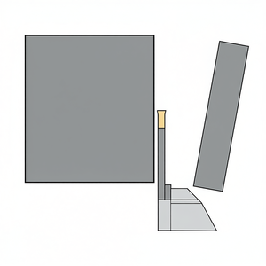 Fervi External <b>Cutting</b> <b>Tool</b> Blade For Metal Working Industrial Use - Product Image 2
