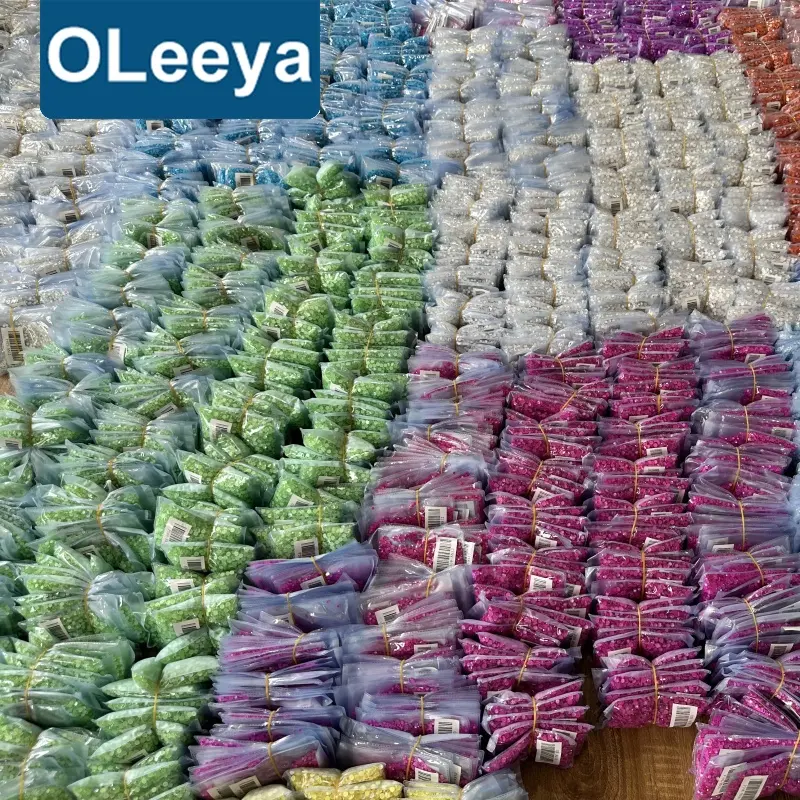 Oleeya, оптовая продажа, цвета от P1 до P31, хорошая обратная связь от 12 до 16, разрезает стекло, Стразы для ногтей без горячей фиксации