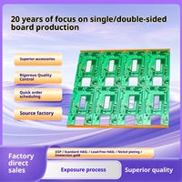 Production de circuits imprimés (PCB) et de cartes électroniques assemblées (PCBA) FR4 simple et double face, sur mesure, livraison rapide, service complet fourni par l'usine avec fichier Gerber