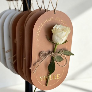 Porte-fleurs en carton écologique, taille personnalisée, impression sur papier cartonné pour rose unique, lys, œillet, présentoir de fleuriste, emballage en papier - Product Image 2