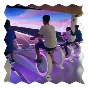 Innovation Bicycle Interactive Game First-rate Application In Business Centers Sports Interactive Projection Wall