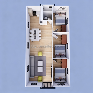 Maison de conteneur extensible à double aile de luxe de 20 pieds et 40 pieds, mur en verre, villa préfabriquée pour le glamping et la <span class=keywords><strong>location</strong></span> de vacances - Product Image 6