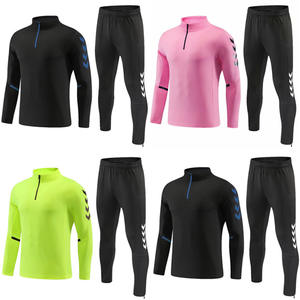 2023 Neuer lang ärmel iger Fußball trainings anzug mit halbem Reiß verschluss und lässiger Sport bekleidung - Product Image 5