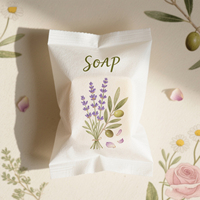 Sachet d'emballage personnalisé faite main pour savon, faible MOQ, type pochette oreiller ou pochette dorsale, pour usage industriel