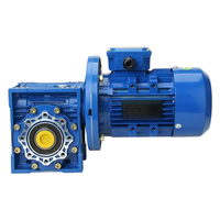 Réducteur à vis sans fin QZ NMRV à entraînement direct usine, fonctionnement fluide, rapport de réduction 10:1, montage horizontal, pour l'industrie agroalimentaire, entrée 5,5 kW