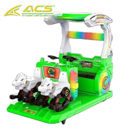 Attraction d'arcade commerciale intérieure ACS Red Multi Seat Animal Ride-On avec éclairage, certifiée CE