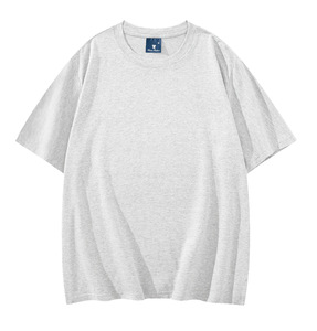 Camiseta de punto de algodón 100% de 190 g, cuello redondo, corte holgado, informal, talla estándar europea, manga corta, anti-bolitas, para hombre - Product Image 4
