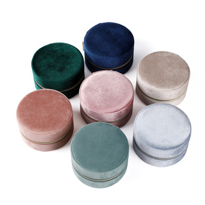 Espejo versión patente joyería organizador caso pulsera collar anillo cajas pequeño mini viaje portátil terciopelo joyero - Product Image 4