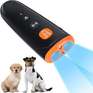 Dog Repellent Device LED Rechargeable & Waterproof Dog Repeller Ultrasonic Dog <b>Bark</b> Deterrent Device - Product Image 1