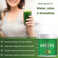 Supplément de jus végétalien, mélange de légumes, Super aliment, boisson d'énergie verte, poudre de Super légumes avec probiotiques à la spiruline