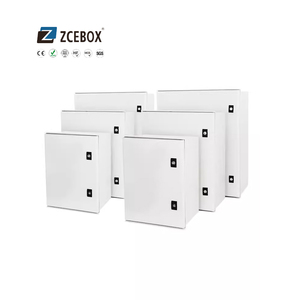 ZCEBOX OEM SMC <span class=keywords><strong>Ip65</strong></span> ファイバーグラス防水エンクロージャ ヒンジ付きプラスチックポリエステル電気配電ボックス - Product Image 3