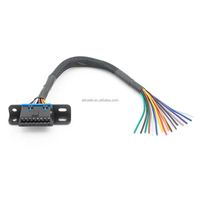 Kabel Ekstensi OBD 2 16pin J1962 OBD2 Male ke Female untuk Diagnostik Mobil, Peralatan Otomotif, Konektor OBD 2, Kabel Harness