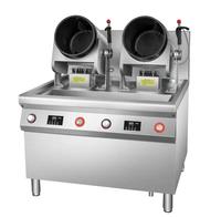 Machine à frire automatique intelligente Sunworld SW-380A pour restaurant chinois commercial, cantine, gaz/électricité, 380V, 5000-10000W