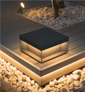 ไฟเสาสแตนเลสพลังงานแสงอาทิตย์ LED 5W ระดับ IP65 กันน้ำ ดีไซน์หรูหราทันสมัย สำหรับตกแต่งสวน - Product Image 1