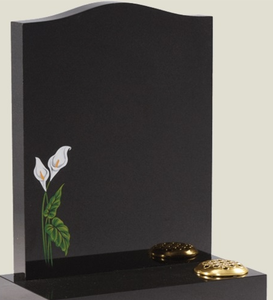 מצבת קבר מאבן גרניט שחורה בסגנון אירופאי - Product Image 4